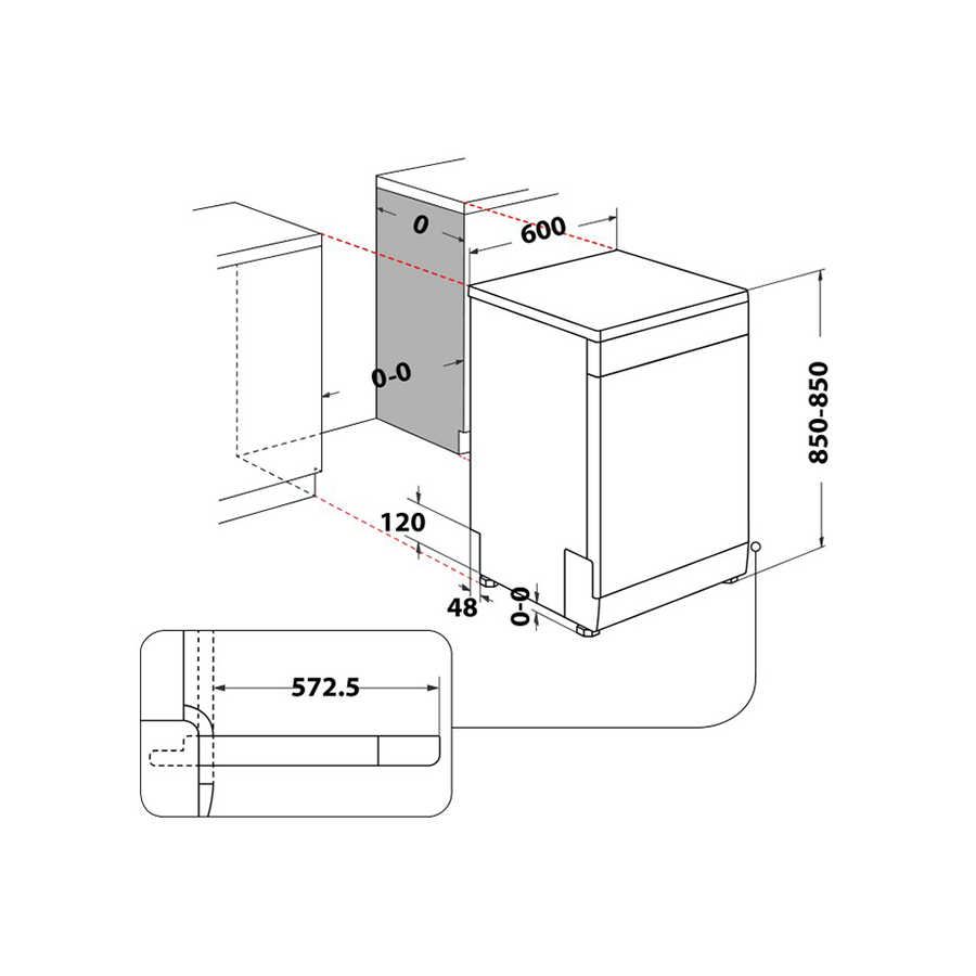 Whirlpool Mašina za suđe WH4FFC14BN6W - slika 5