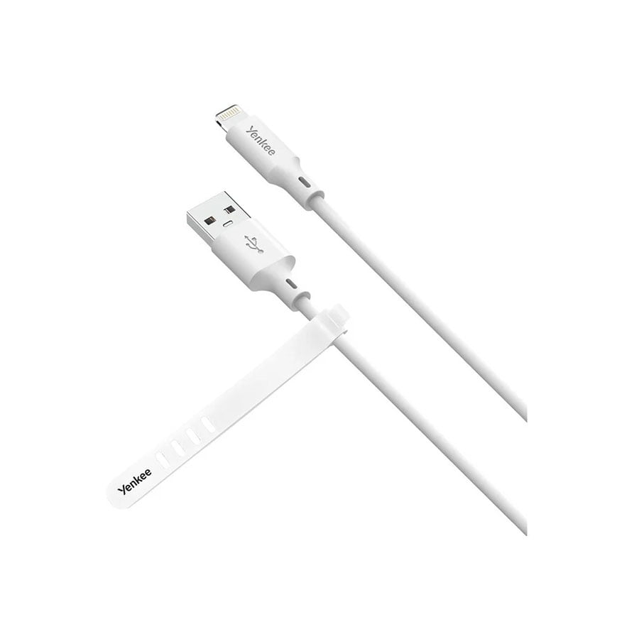 Yenkee USB kabal YCU 615 WH SILIC MFi - USB A /1,5m