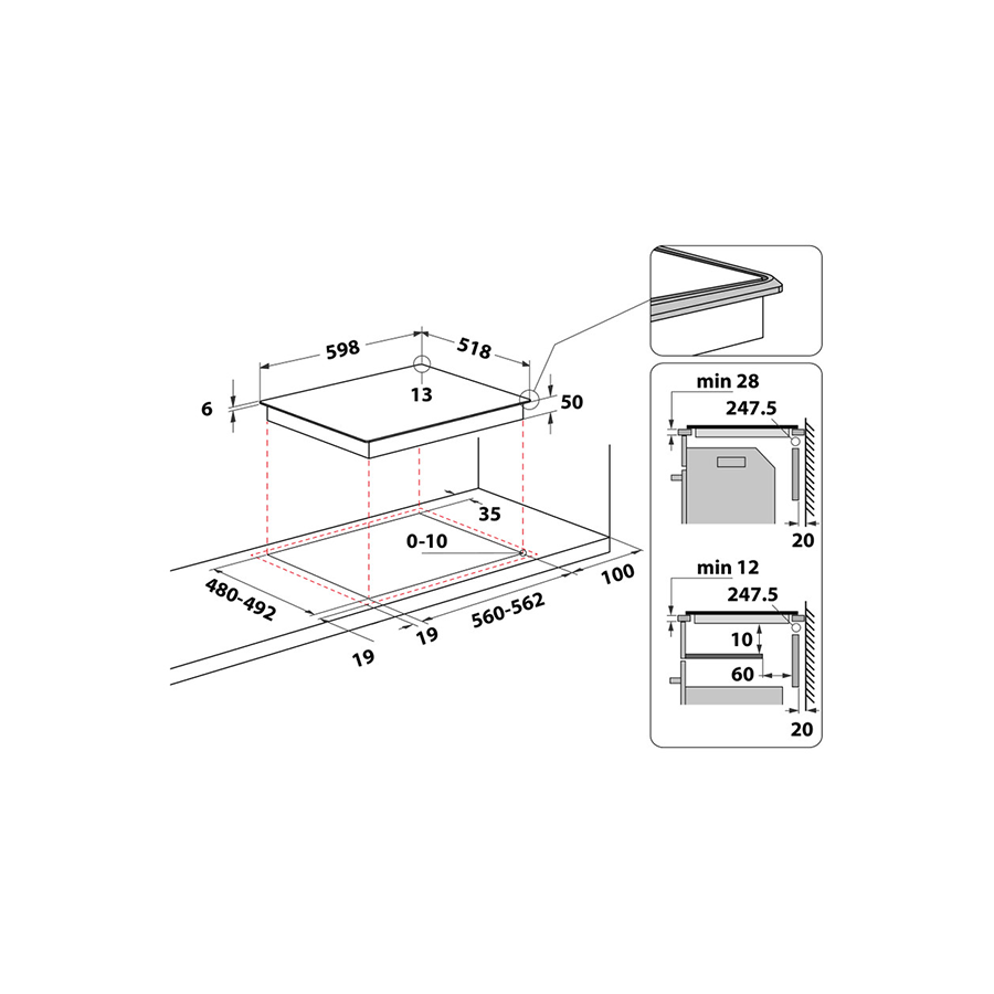 Whirlpool Ugr. Ploća WL B5860 AL HOB - slika 4