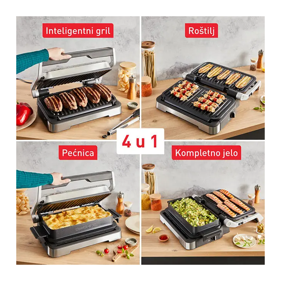 Tefal Električni OptiGrill 4u1 XL GC784D30 - slika 4