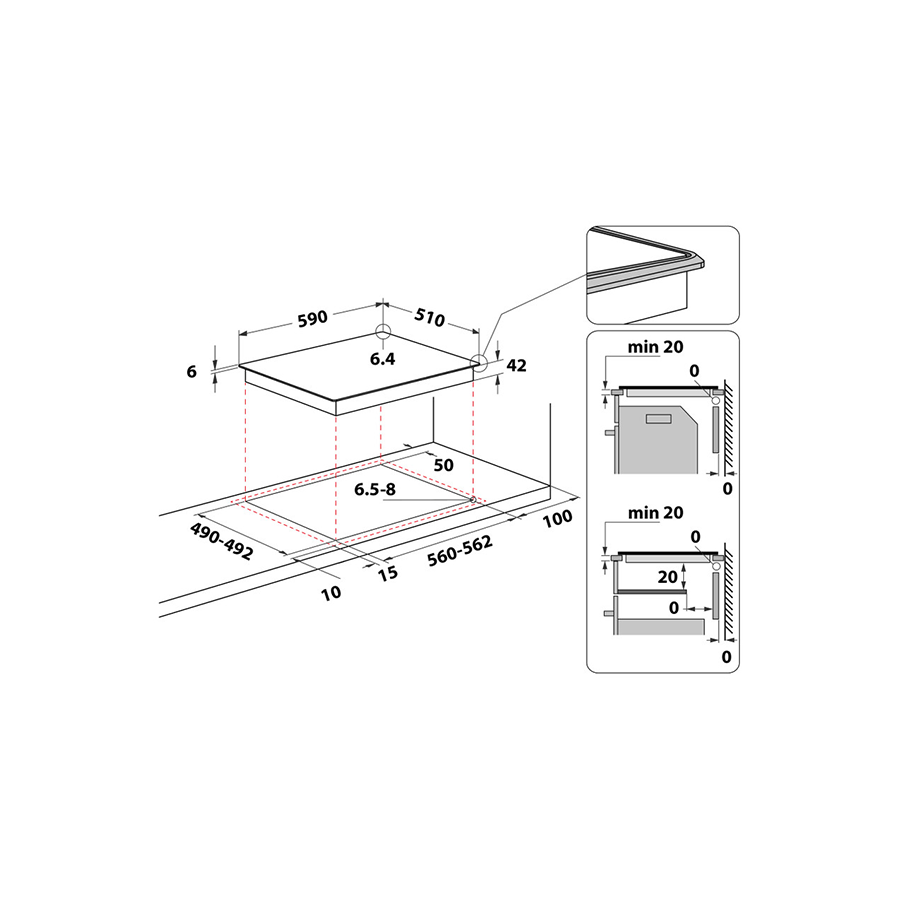 Whirlpool Ugr. Ploča AKT 8601 IX - slika 2