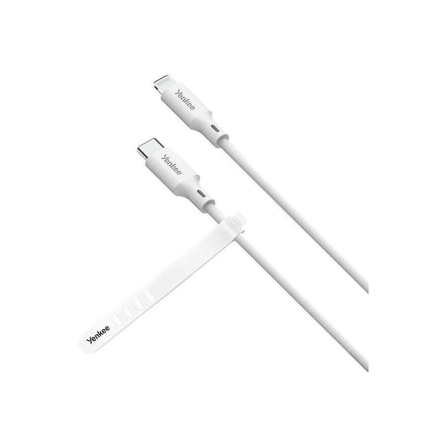 Yenkee USB kabal YCU 635 WH SILIC MFi - USB C/1,5m