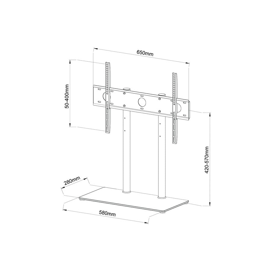 Nosač za TV SHO 1043 stalak holder 32"-65" STELL - slika 4