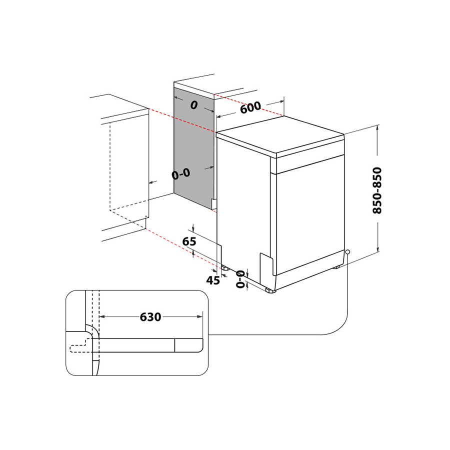 Whirlpool Mašina za suđe W7F HP43 X - slika 7
