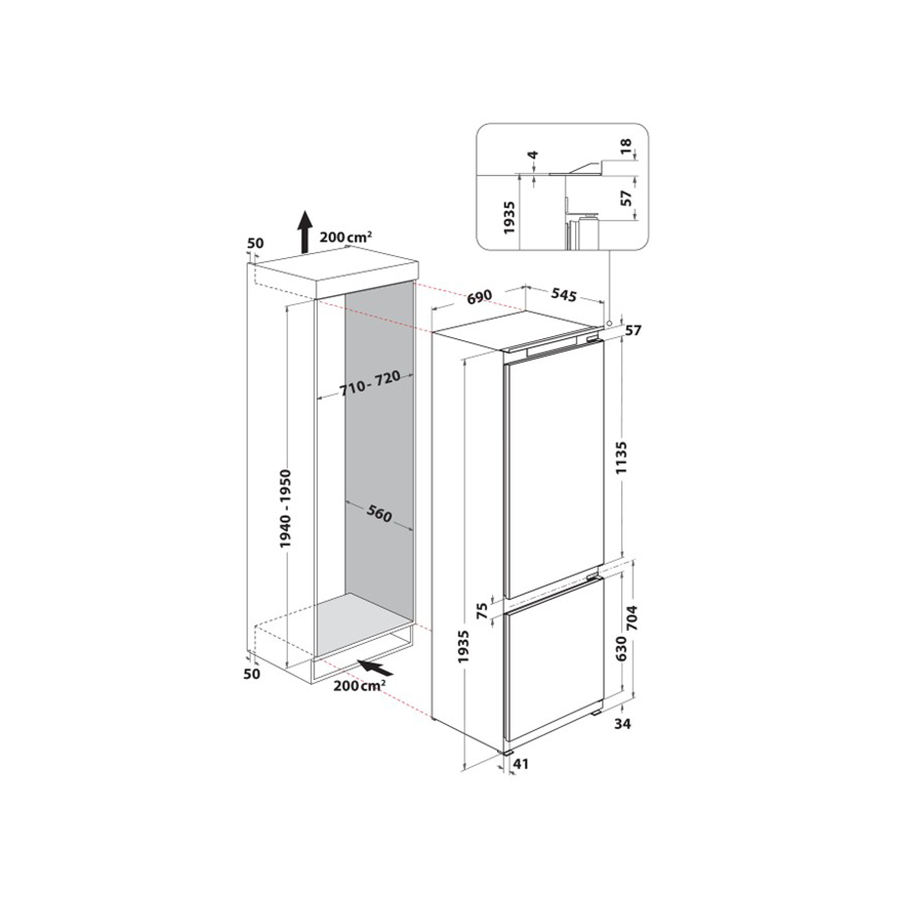 Whirlpool Ugr. Frižider SP40 812 EU - slika 8