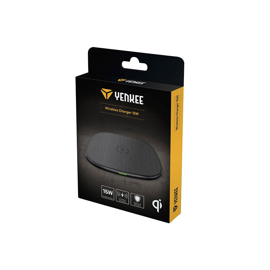 Yenkee Punjač Bežični Wireless 15W YAC 5150 BK - slika 4